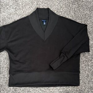 Scoop Scuba Knit Black Women's Sweatshirt